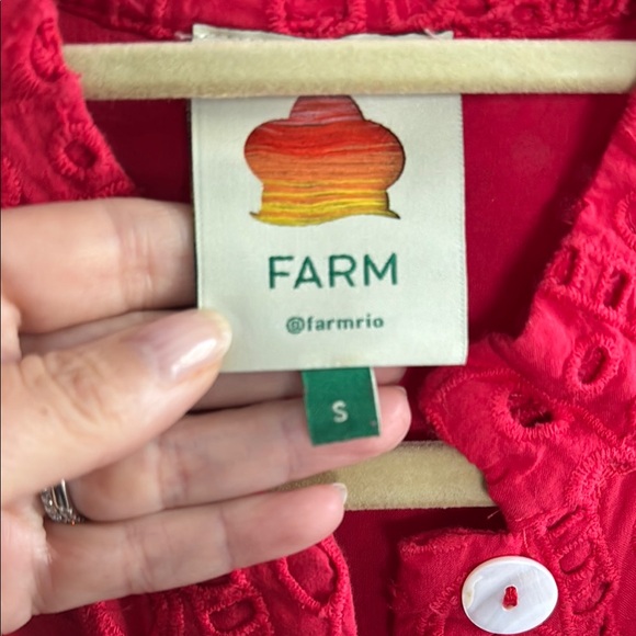 FARM Rio Red Lace Mini Dress - Picture 6 of 9